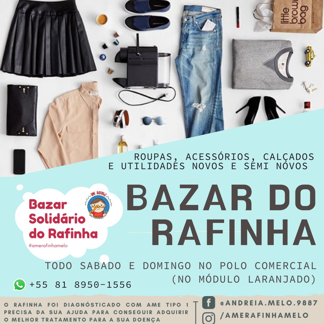 noticia BAZAR SOLIDÁRIO DO RAFINHA