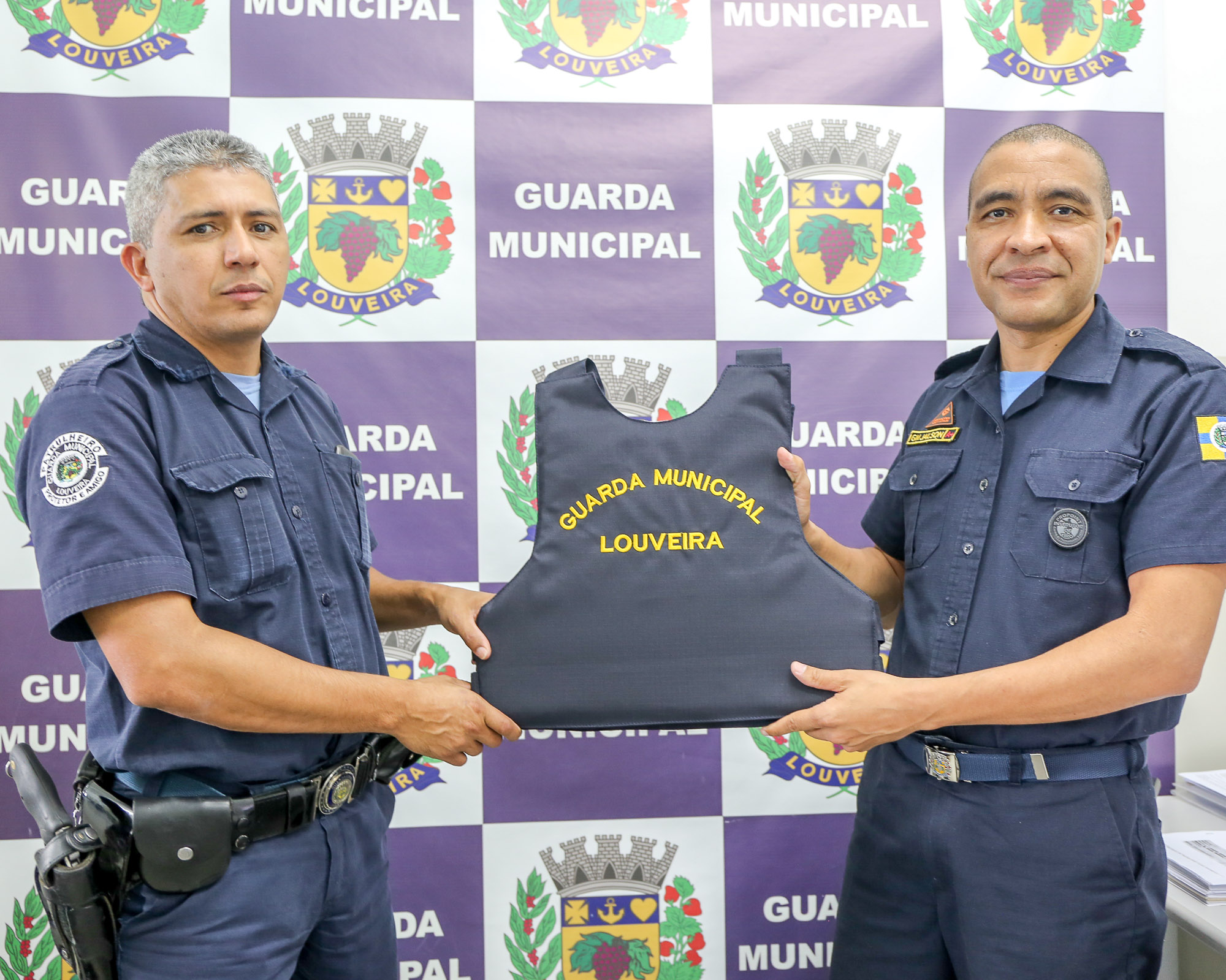 noticia Guarda Municipal  de Louveira recebe 72 novos coletes à prova de balas.