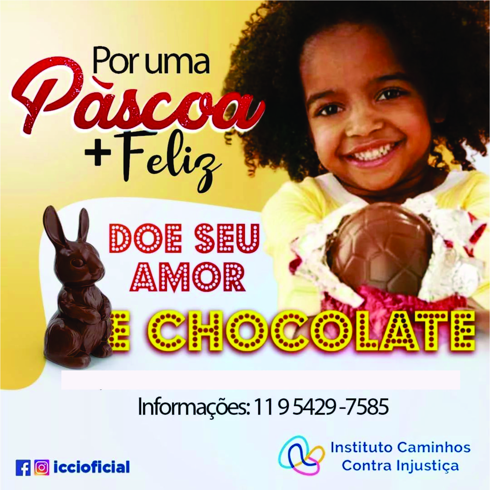 noticia Campanha da Páscoa promovida pelo Instituto Caminhos Contra Injustiça surpeendeu as expectativas