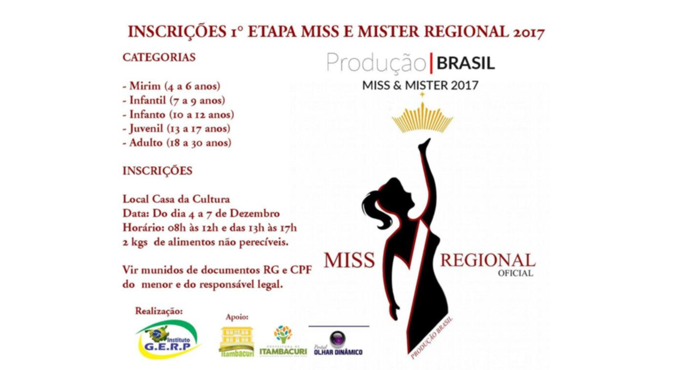 noticia Foi dada a largada para o Miss e Mister Brasil  2018