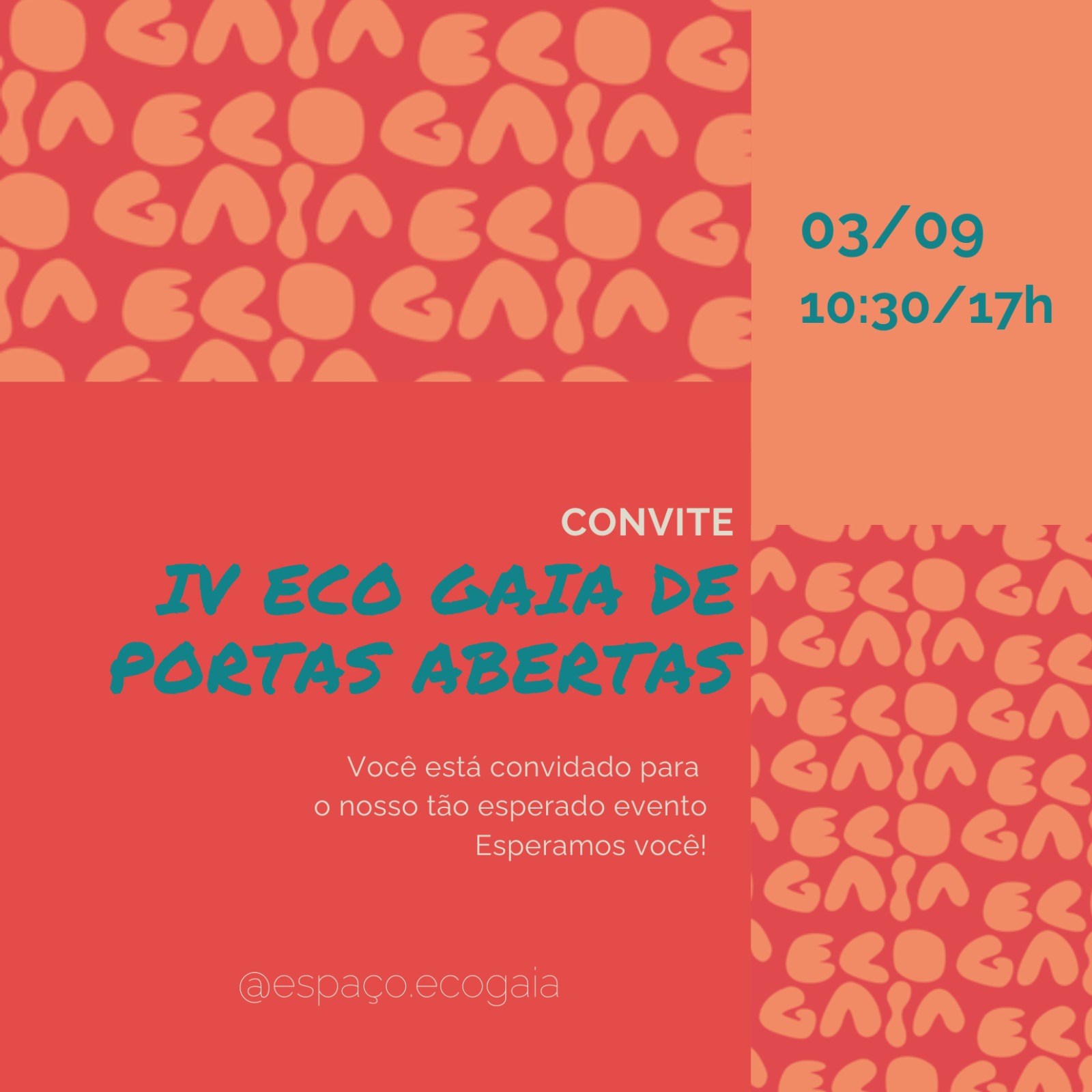 noticia IV Evento Eco Gaia de Portas Abertas traz diversas manifestações culturais sobre a cultura afro-brasileira no próximo dia 03 (domingo)