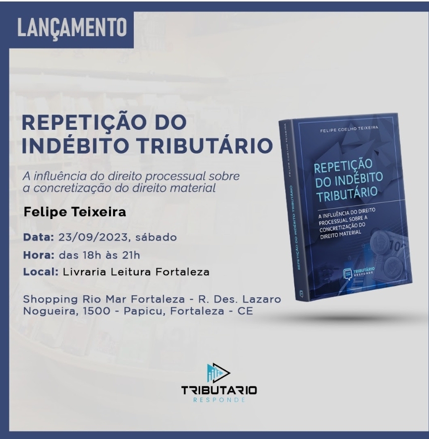 noticia Escritor lança amanhã (23) livro sobre direito dos contribuintes na restituição de tributos indevidamente pagos