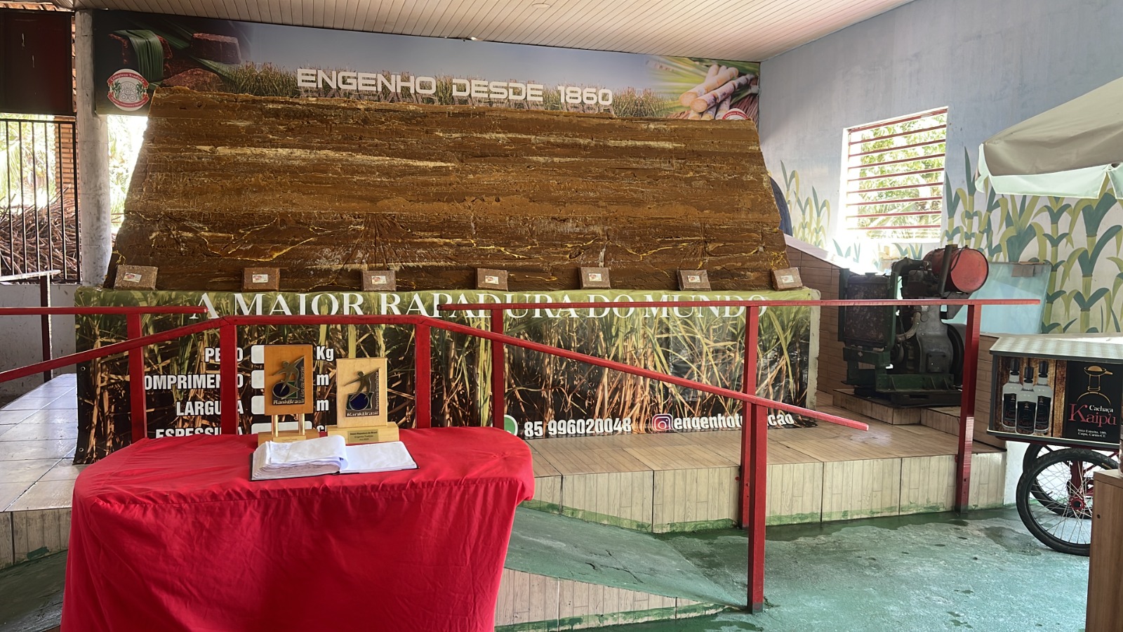 noticia ‘Engenho Tradição’ quebra recorde com a maior rapadura do mundo pesando dez toneladas