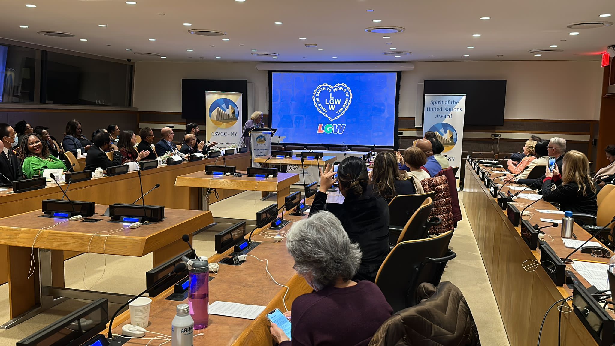 noticia Em cerimônia na ONU, crianças da LBV parabenizam os 78 anos da Organização