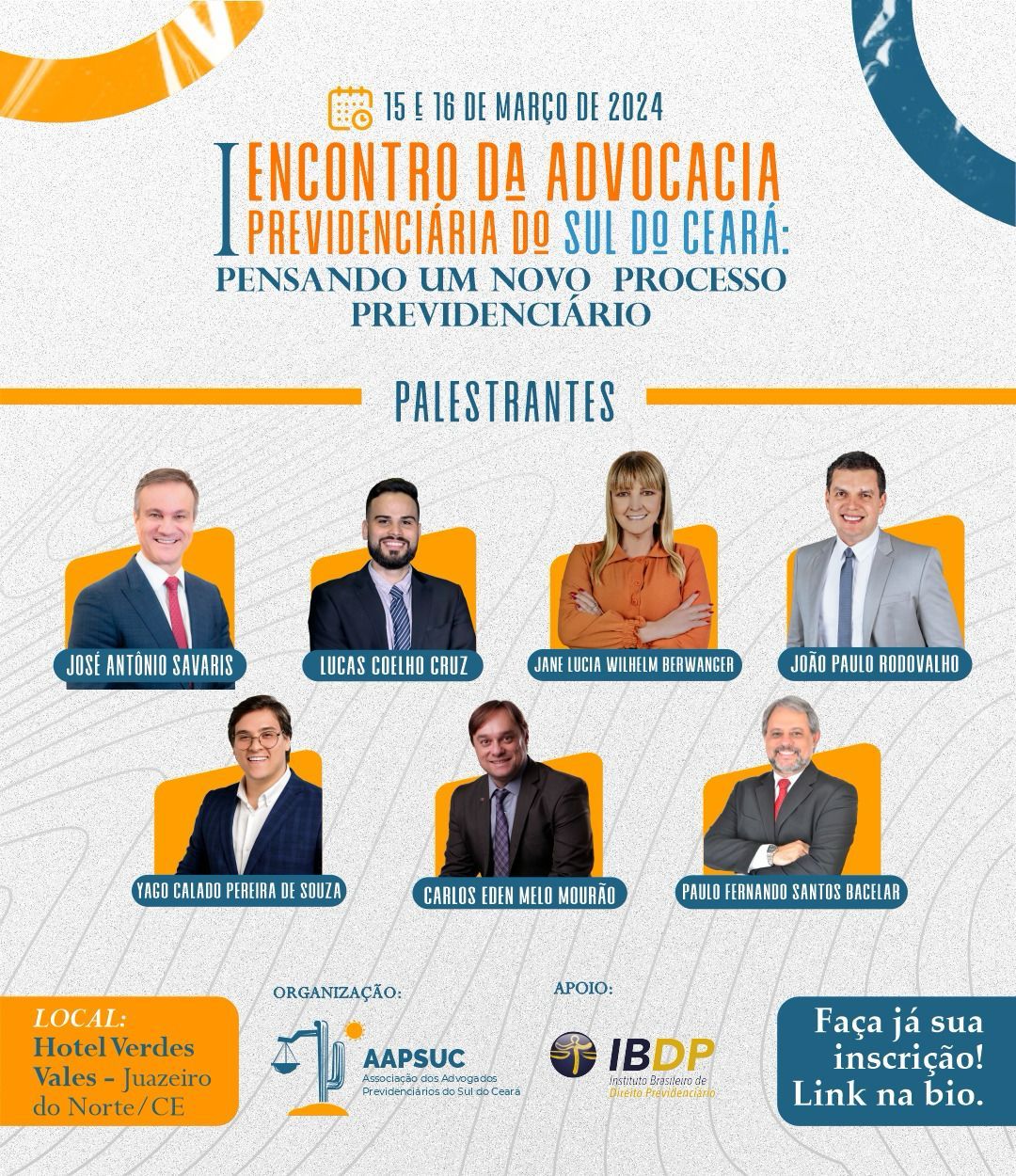noticia Associação dos Advogados Previdenciários do Sul do Ceará realiza o encontro para discutir as novas perspectivas em processos previdenciários 