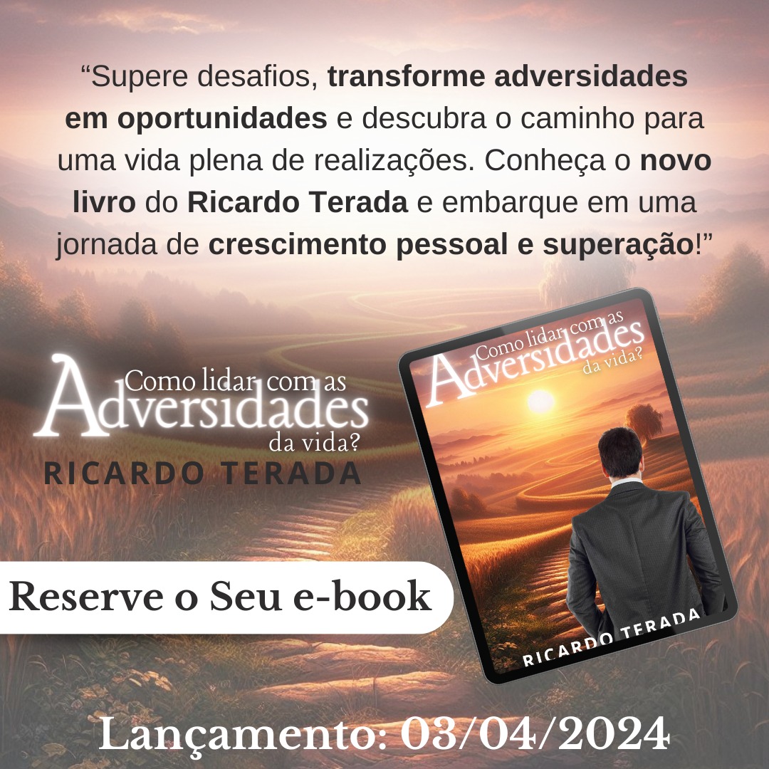 noticia NOVO LIVRO - COMO LIDAR COM AS ADVERSIDADES DA VIDA