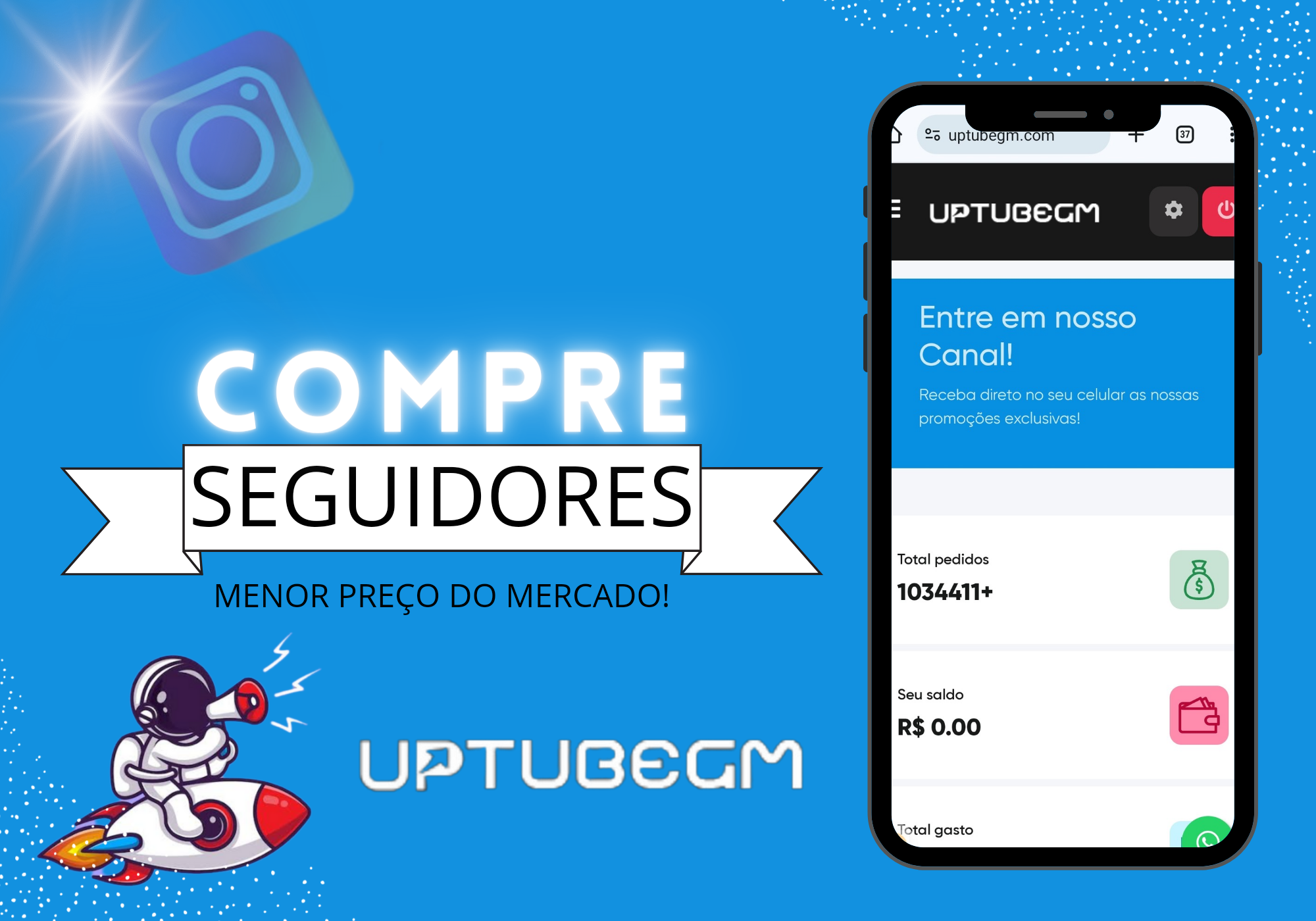 noticia Impulsione suas redes sociais com uptubegm.com