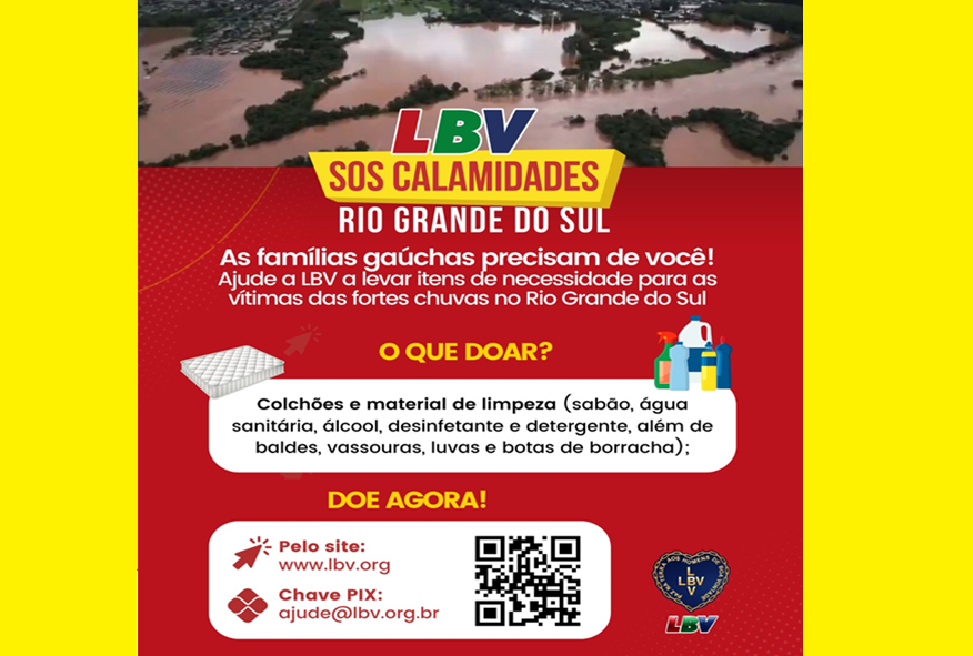 noticia SOS CALAMIDADES RIO GRANDE DO SUL